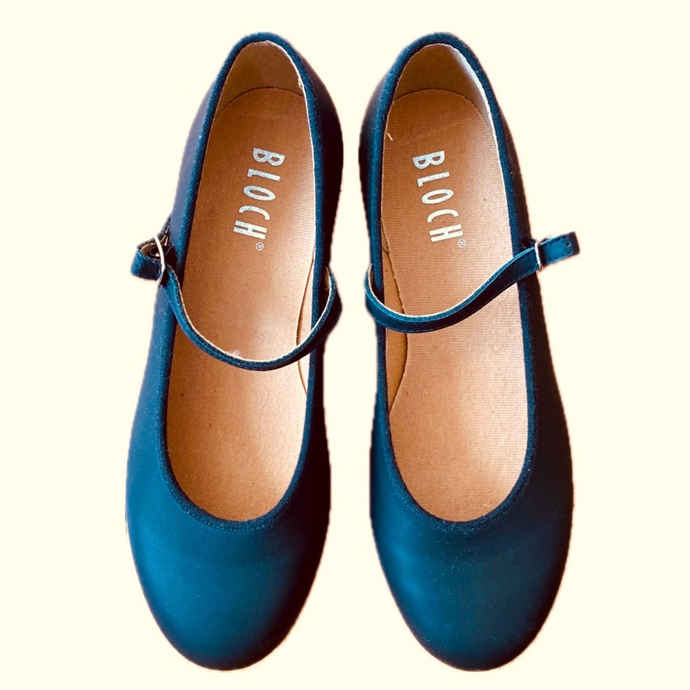 Bloch Black Leather Mary-Jane Tap Shoes for Women with Original Packaging